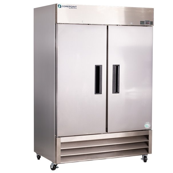 Refrigerator, 2 Solid S/S Swing Doors, Nor-Lake