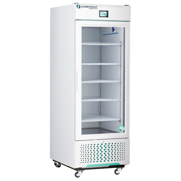 Refrigerator w/ Glass Swing Door, White Diamond / Nor-Lake