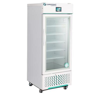 Refrigerator w/ Glass Swing Door, White Diamond, Nor-Lake