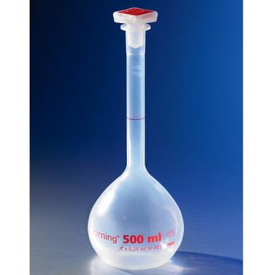 500mL Class A Reusable Plastic Volumetric Flask